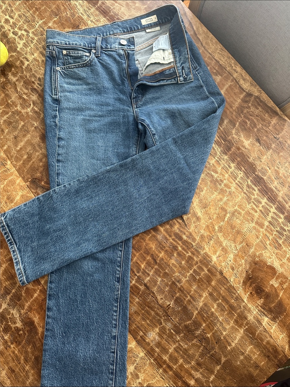 AYR Lala, 27s Straight-Leg Blue Jeans - Picture 3 of 3